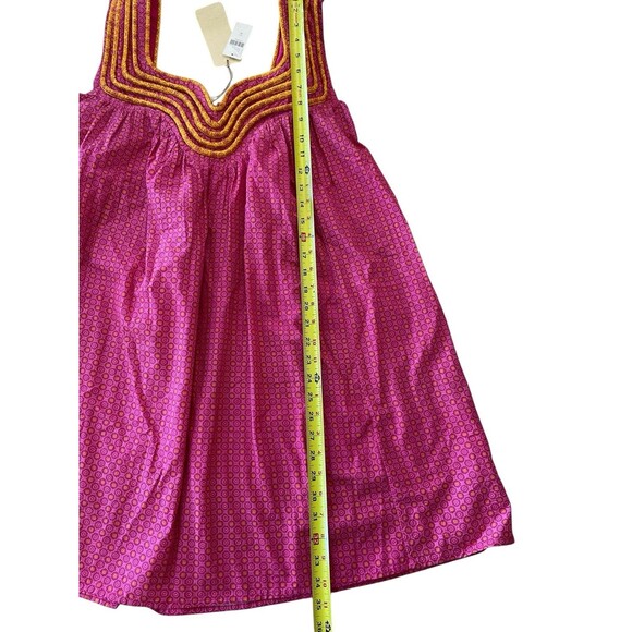 Anthropologie Woman’s Dress Let Me Be Swing Sz Medium Tunic Pink Vacation Casual - Picture 7 of 11